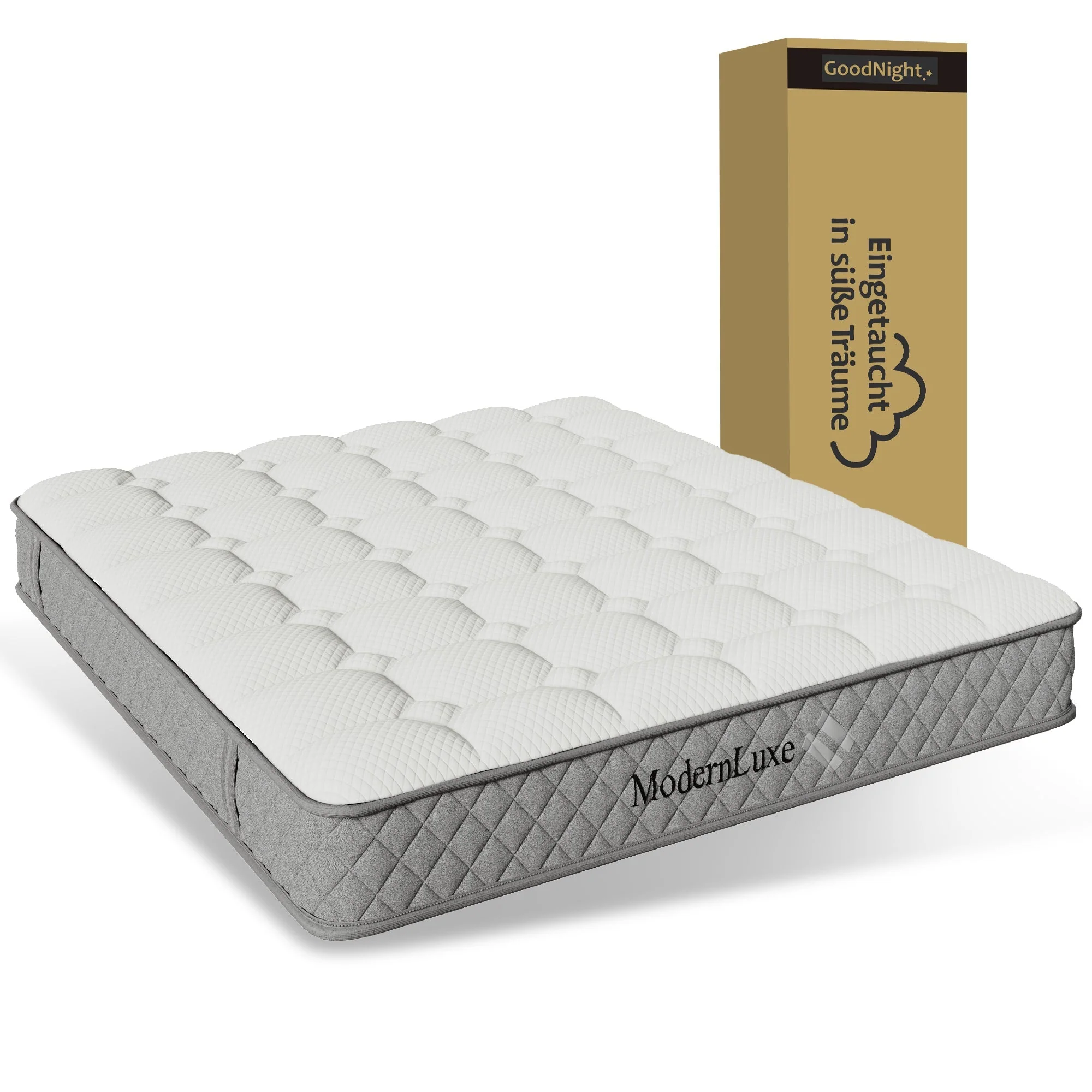 Orthopedic cold foam King mattress 180x200cm, 7-zone pocket spring core, H3 medium firm, 20cm height, vacuum packed - Image 2