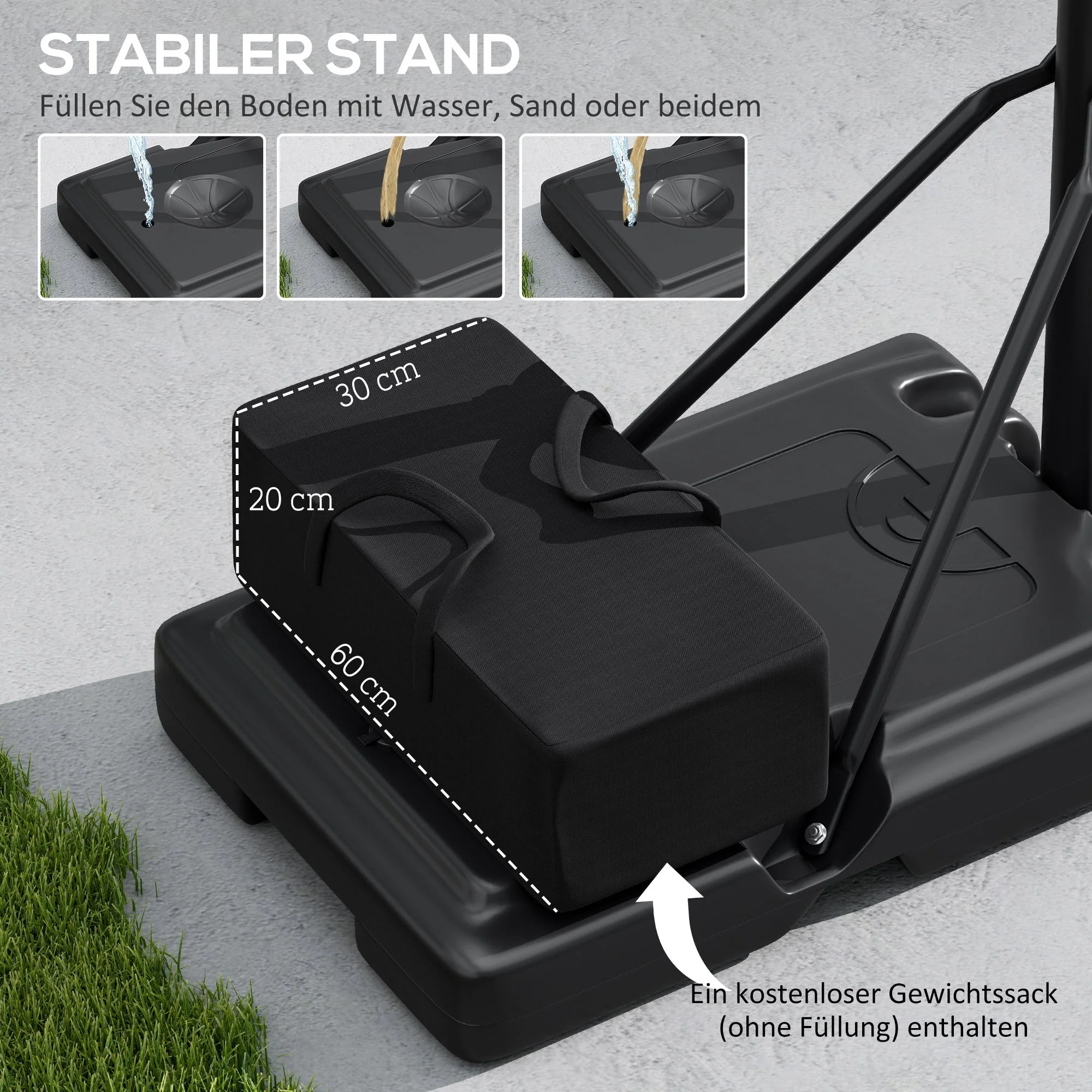 Outdoor Basketball Hoop, Adjustable Height, Shatter-Proof Backboard, Adults - Image 5