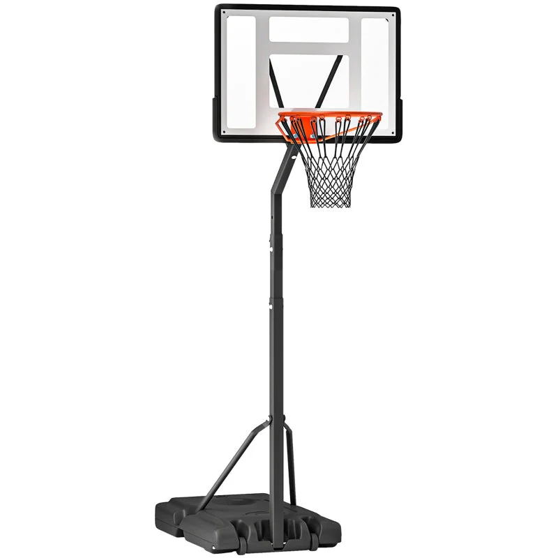 Outdoor Basketball Hoop with Height Adjustable Stand and Wheels, Steel - Image 2