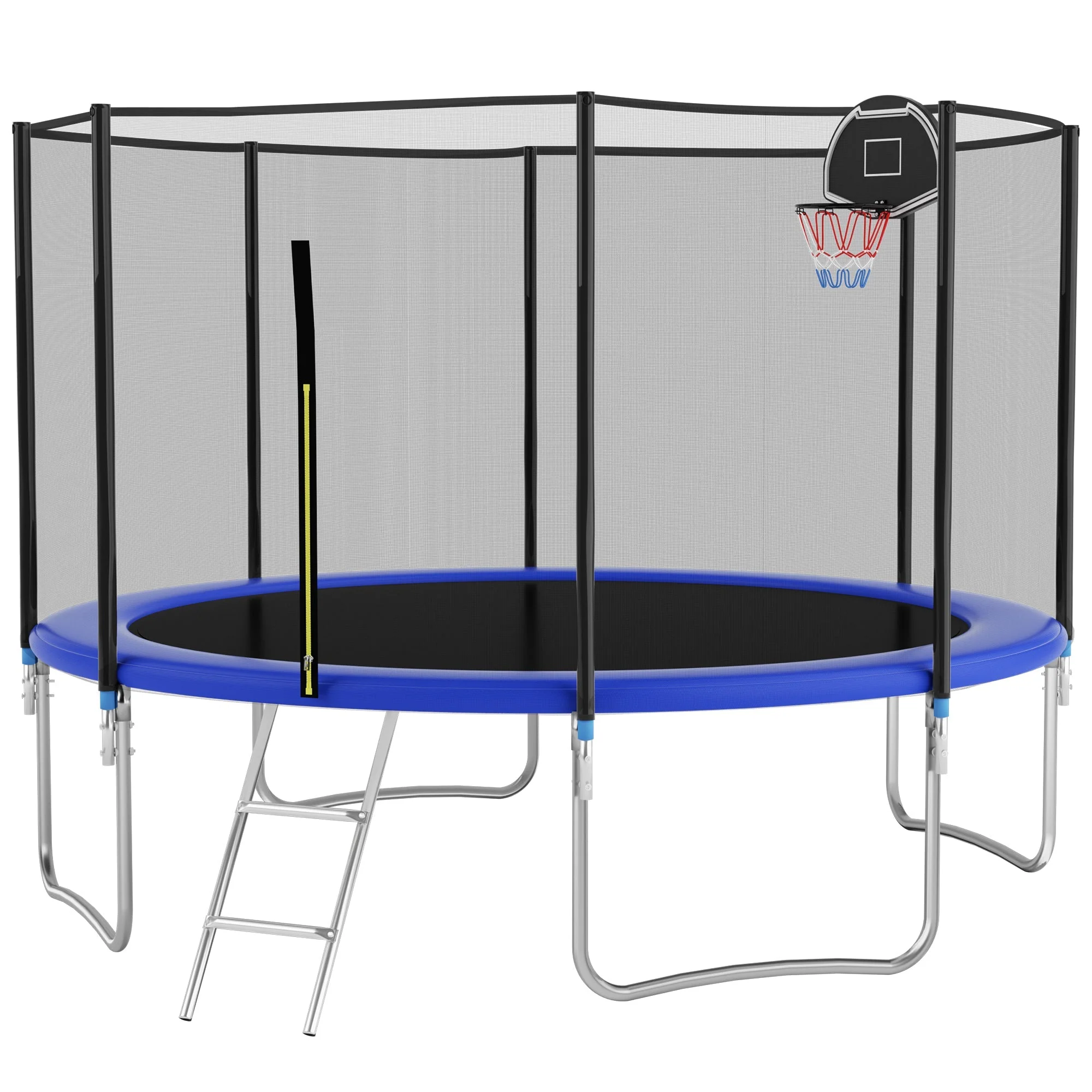 Outdoor Trampoline 305 cm with Reinforced Leg Crossbars and One-Piece Construction, Durable Steel - Image 2