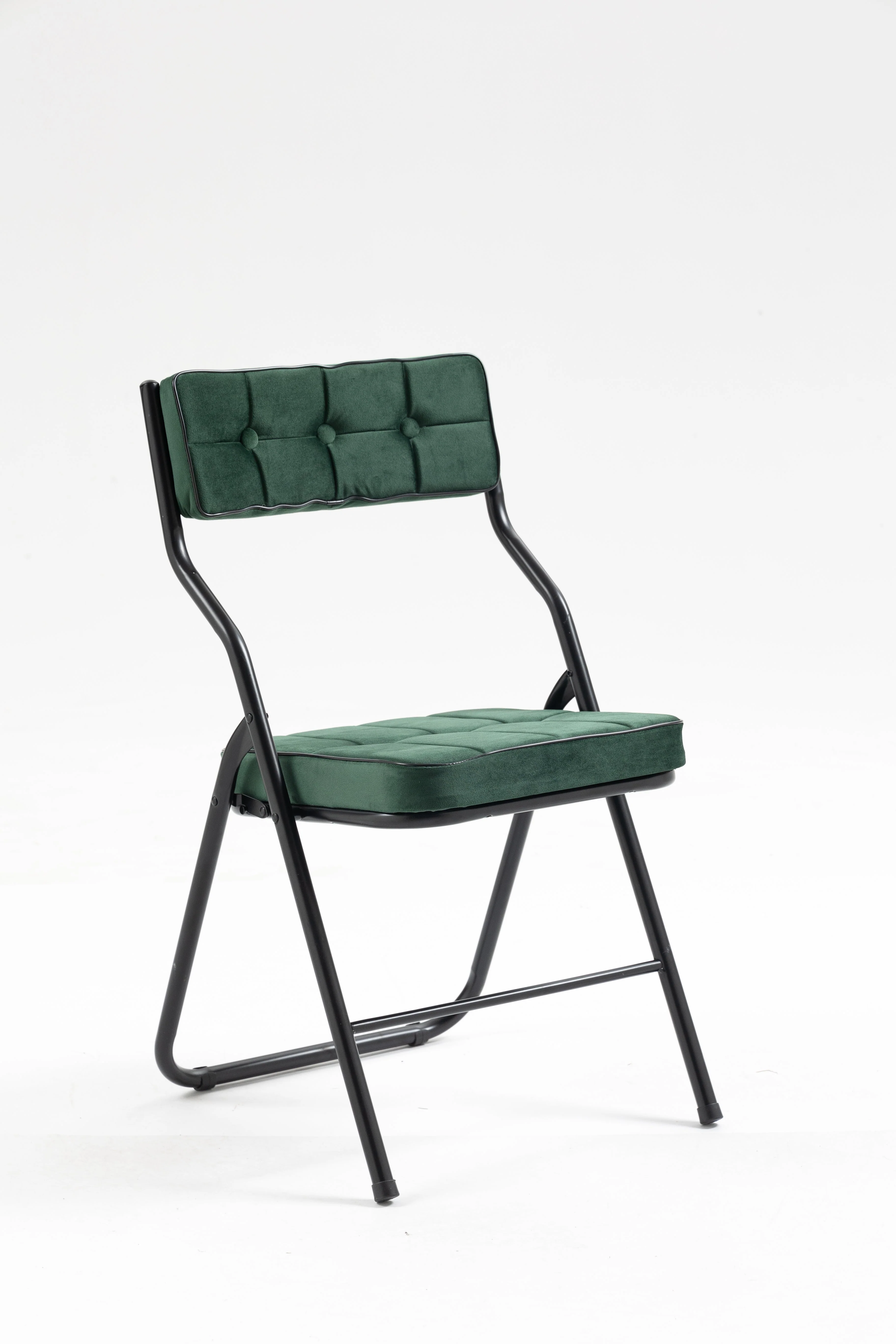 Padded Folding Chairs, 2 Pack with Cushion and Upholstered Seat, Green - Image 6