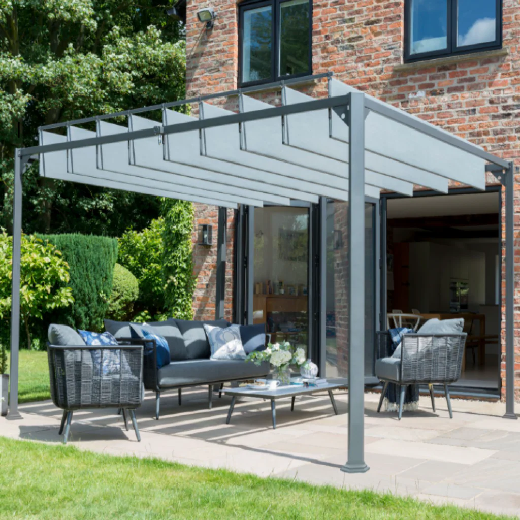 Pandora - 3x3m Pergola (Grey) - Image 2