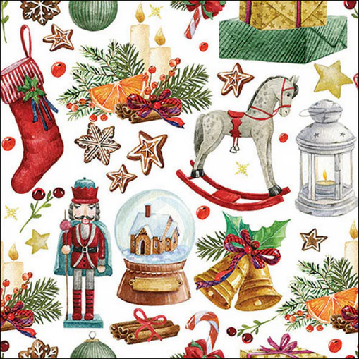 Paper Napkins - Vintage Ornaments