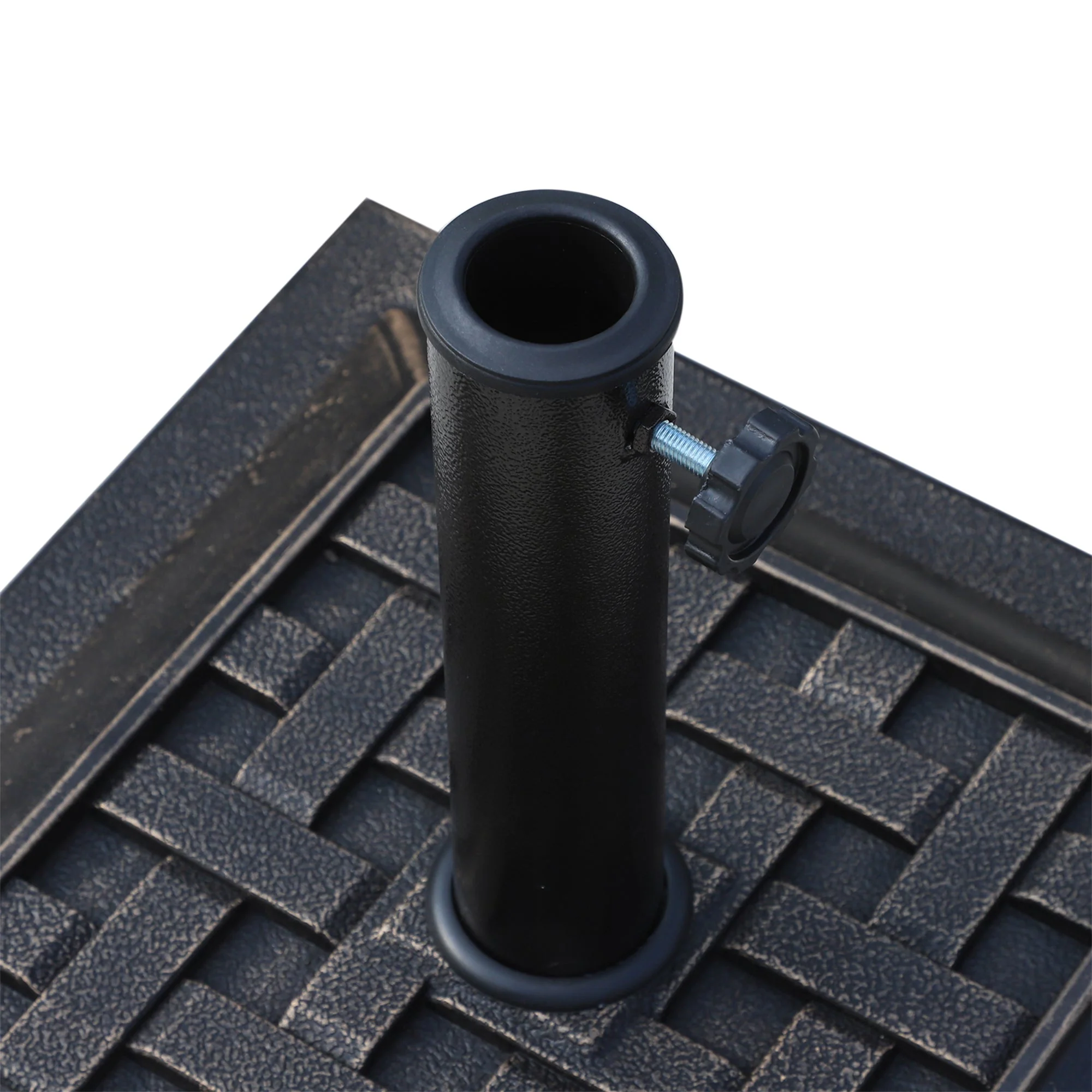 Parasol Base 9kg Stable & Weatherproof Polyester Resin Bronze - Image 8