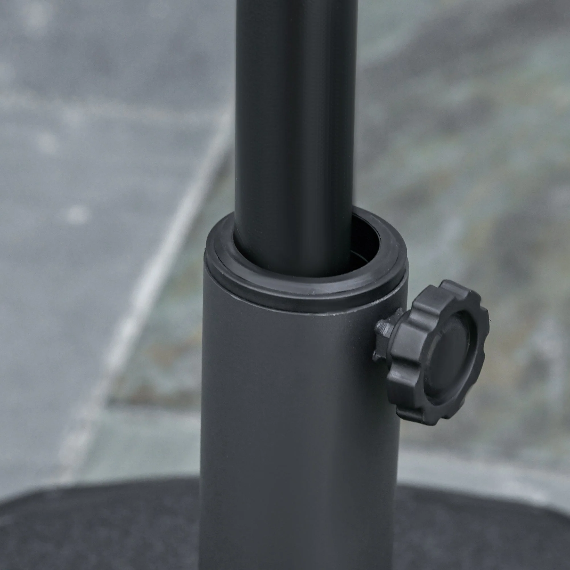 Parasol Base Ø55x38cm Water/Sand Fillable HDPE Black - Image 8
