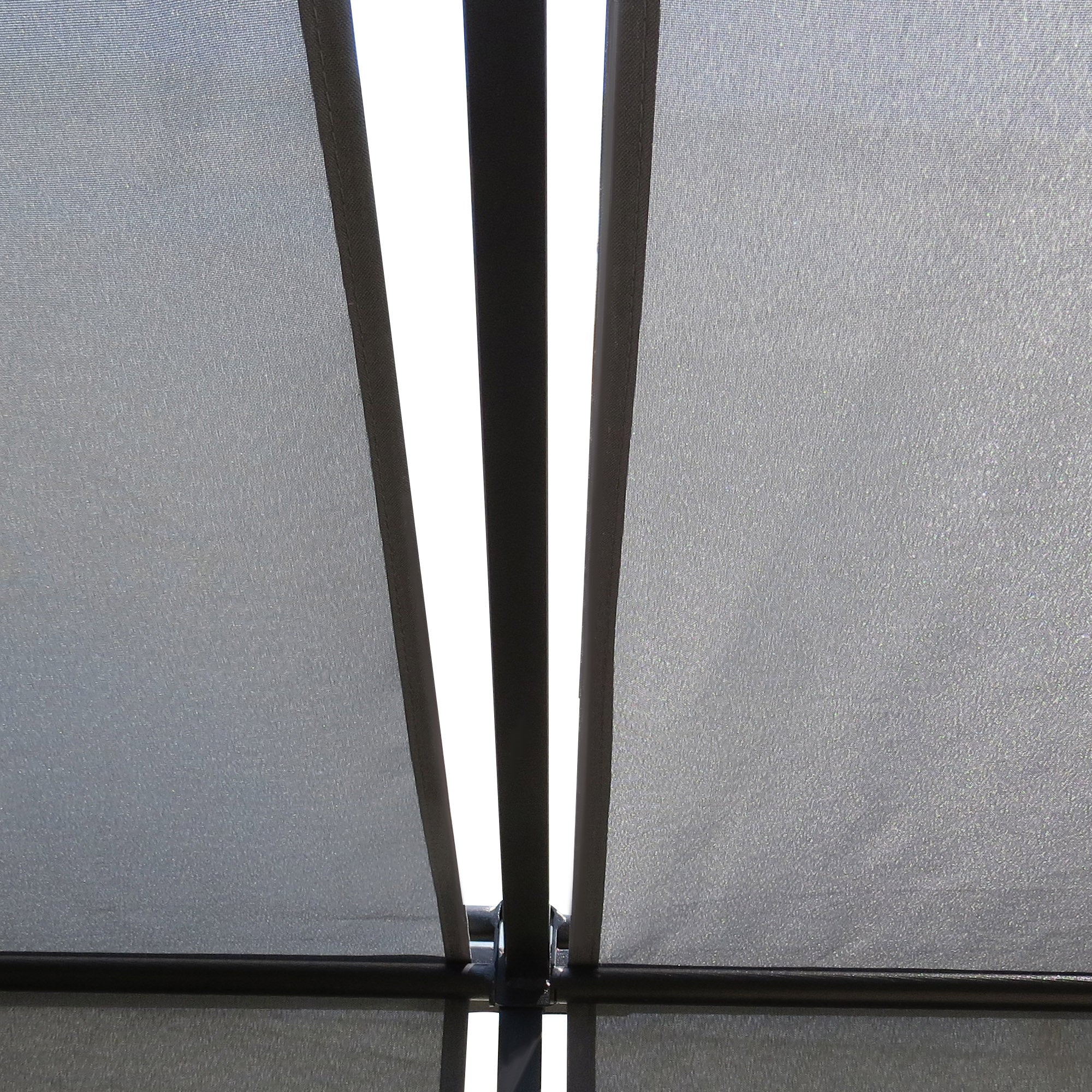 Pergola Gazebo 3x3m Retractable Roof Canopy Dark Grey - Image 8