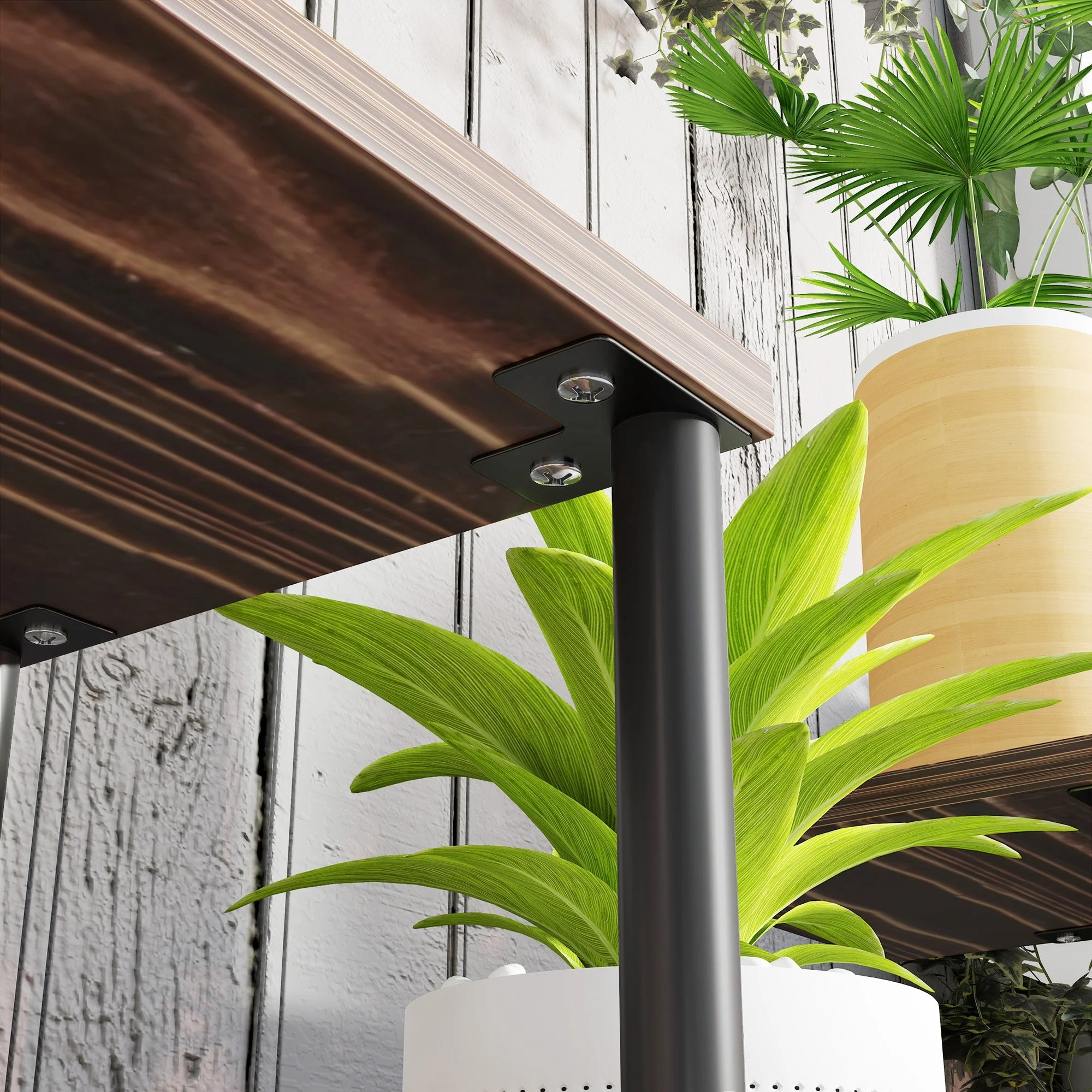 Plant Stand 4-Tier 61.5cm Indoor Outdoor Wooden - Image 8