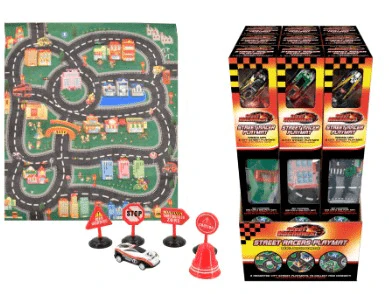 Play Mat & Vehicle Set - Asstd
