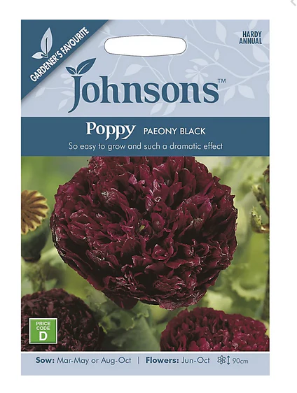 Poppy - Paeony Black