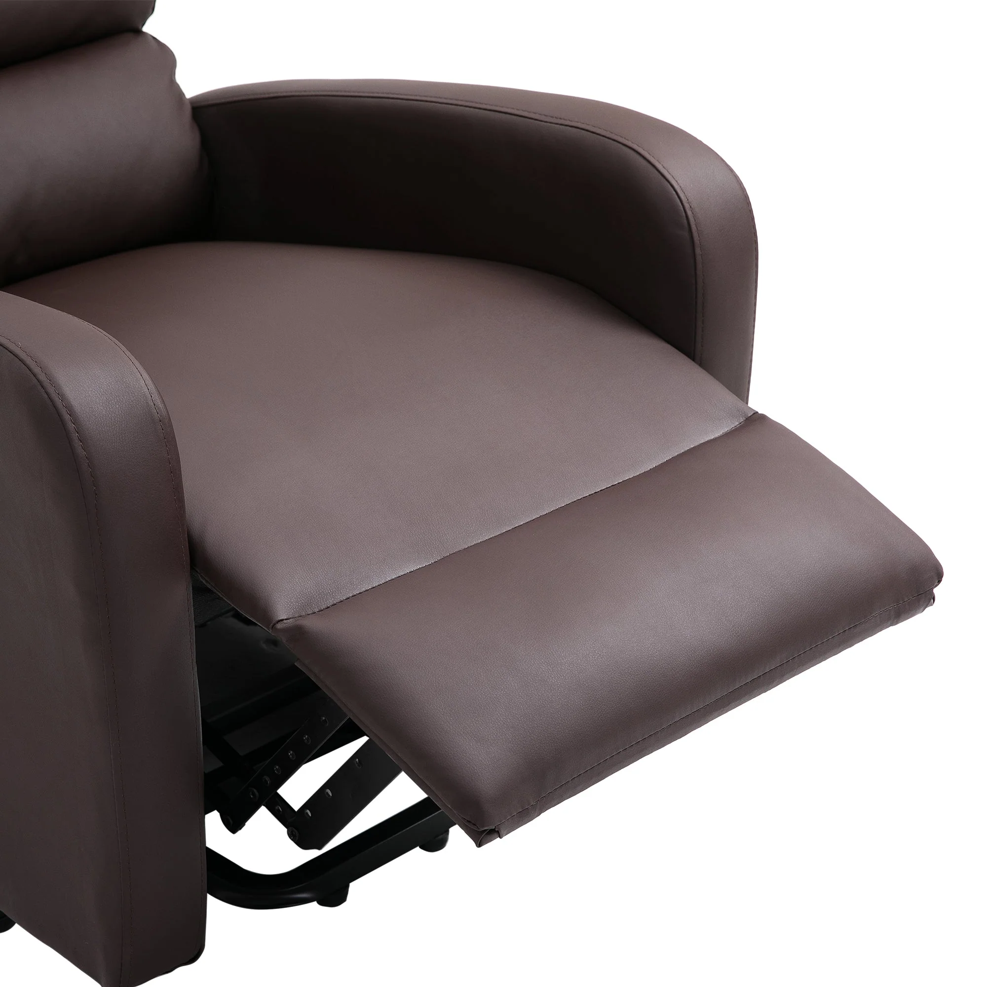 Power Massage Lift Recliner Chair, Heat, Vibration, Remote Control, PU Leather Brown - Image 18