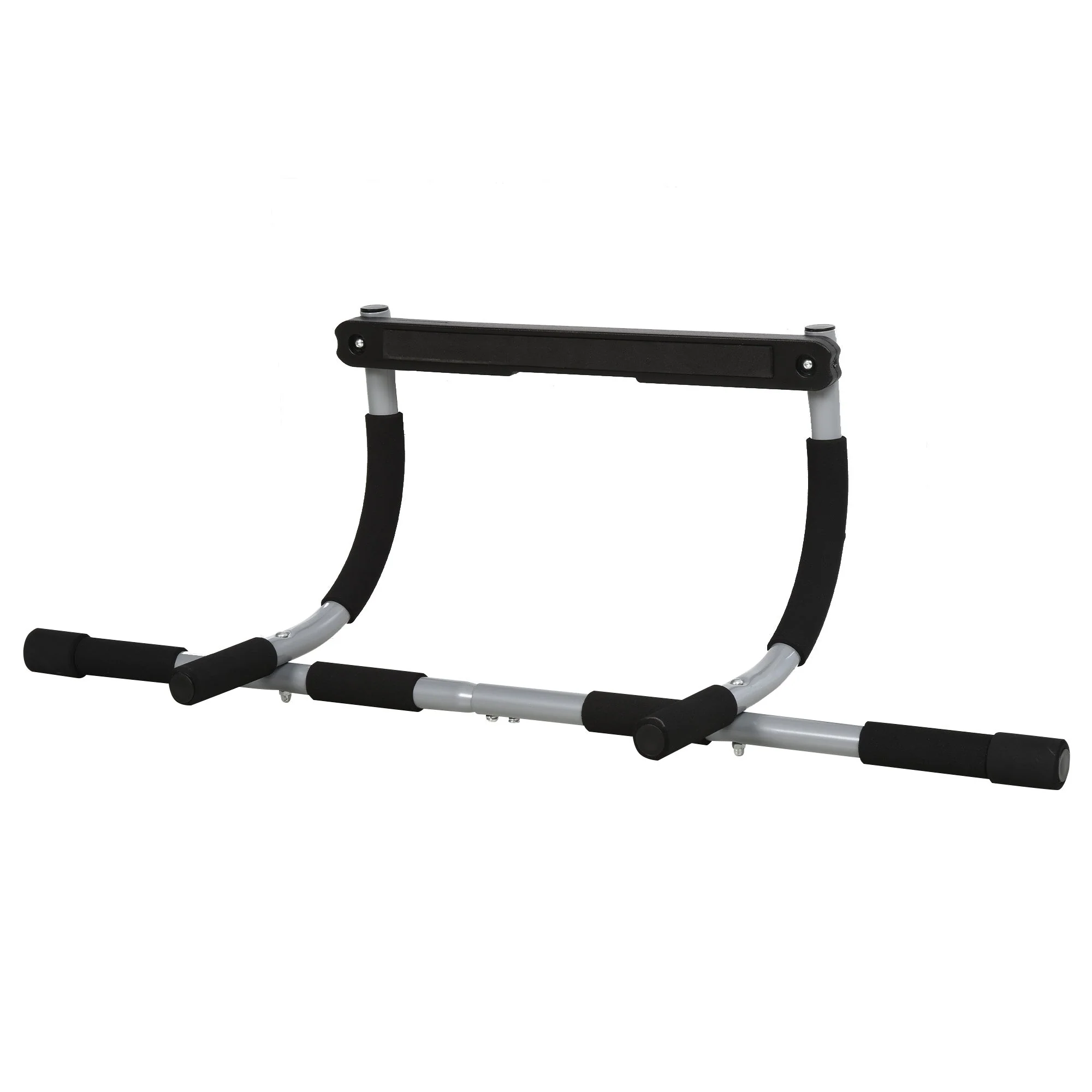 Pull-up Bar Multifunctional Training Bracket Door Bar Steel Black Grey - Image 2