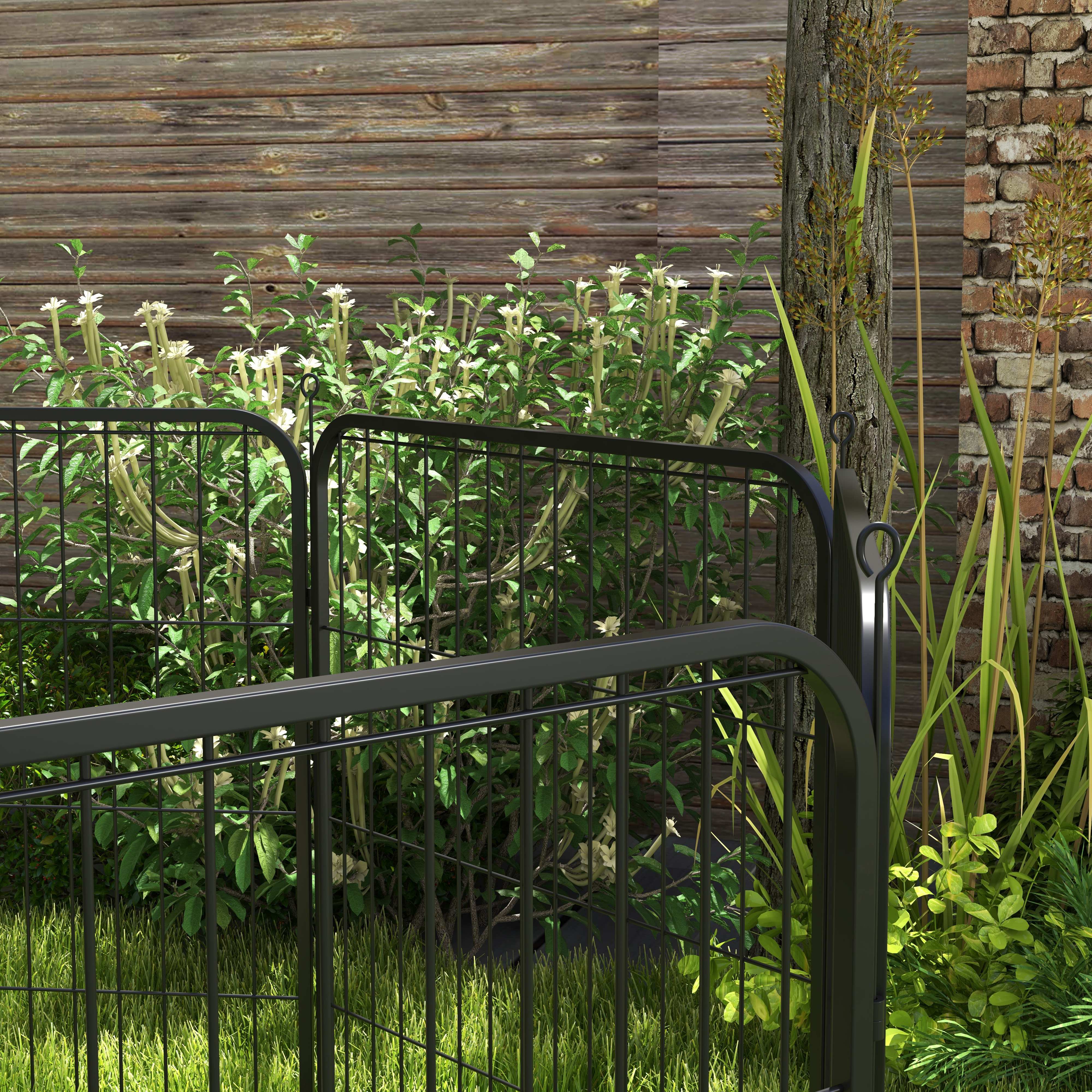 Puppy Run, Outdoor Enclosure, Customizable, Metal Black - Image 8