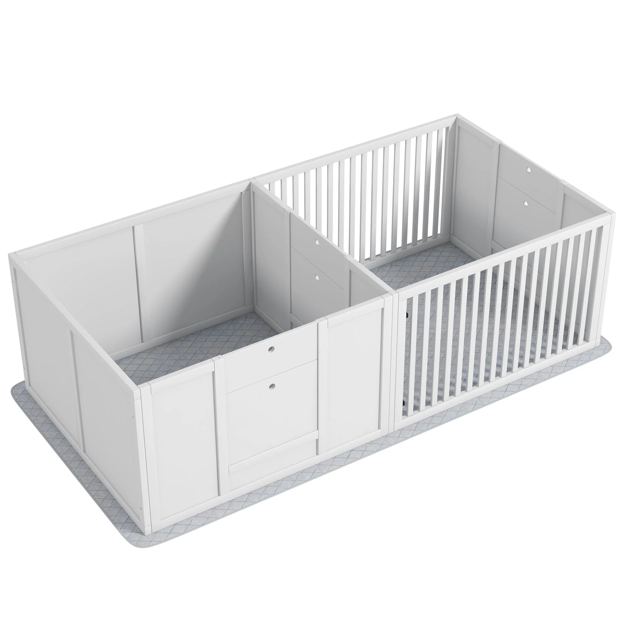 Puppy Whelping Box, Adjustable Door, Waterproof, Plastic - Image 2