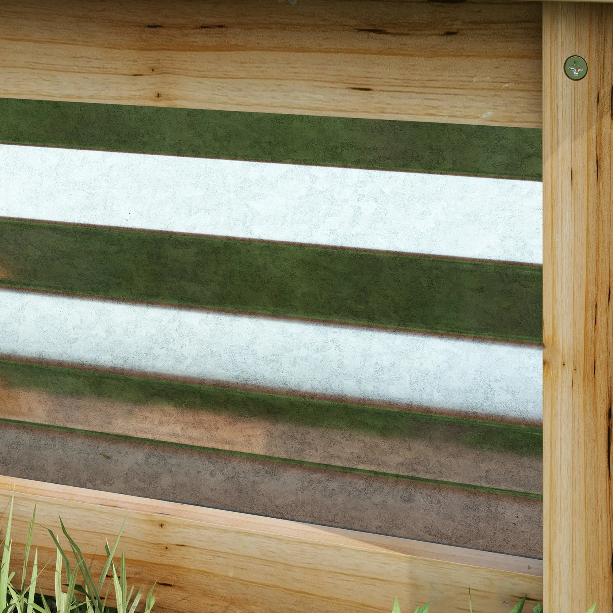 Raised Bed, Flower Box Planter, Metal & Wood - Image 8