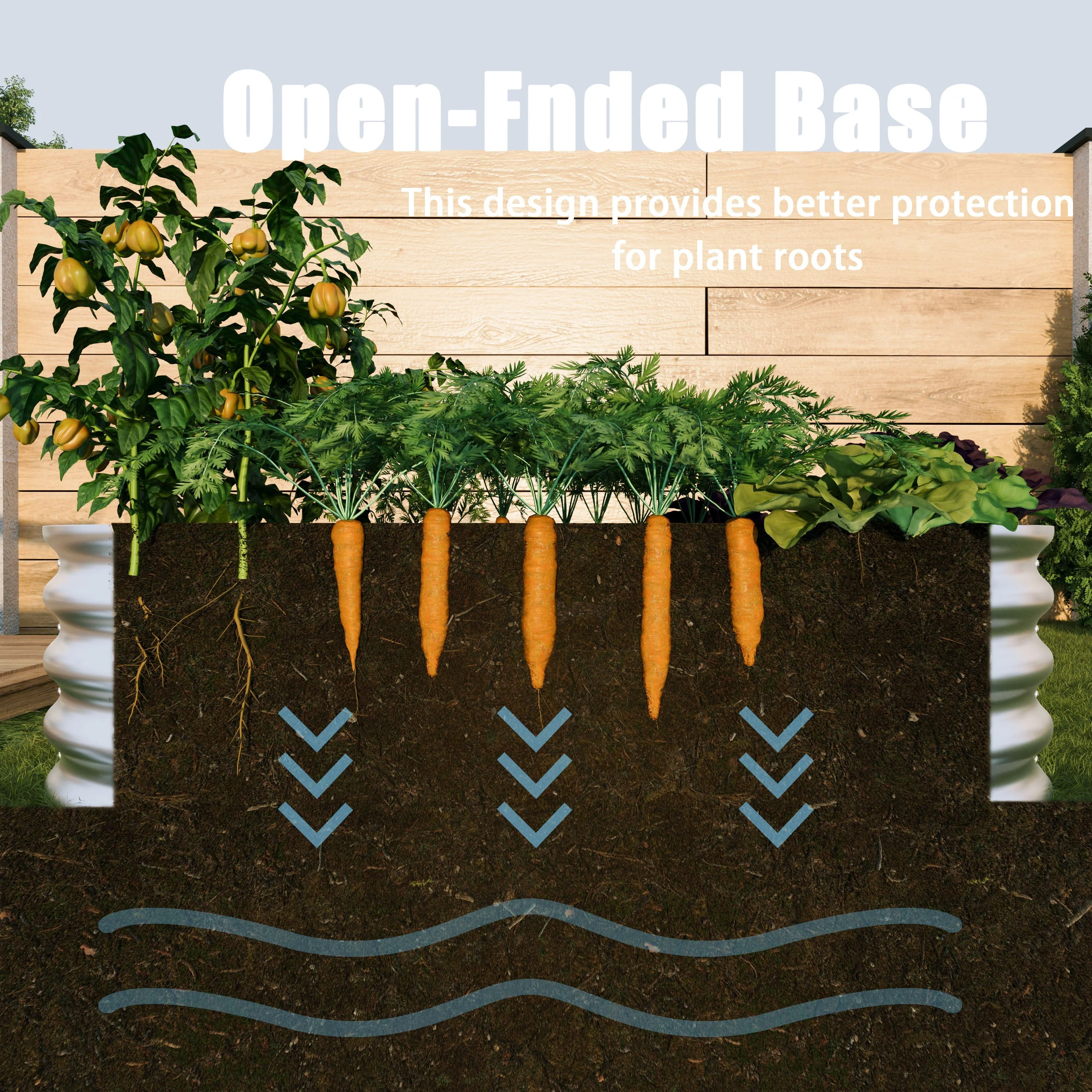 Raised Bed Galvanized Metal Planter Garden Bed Kit, 2pcs 4x2x1ft Metal - Image 5