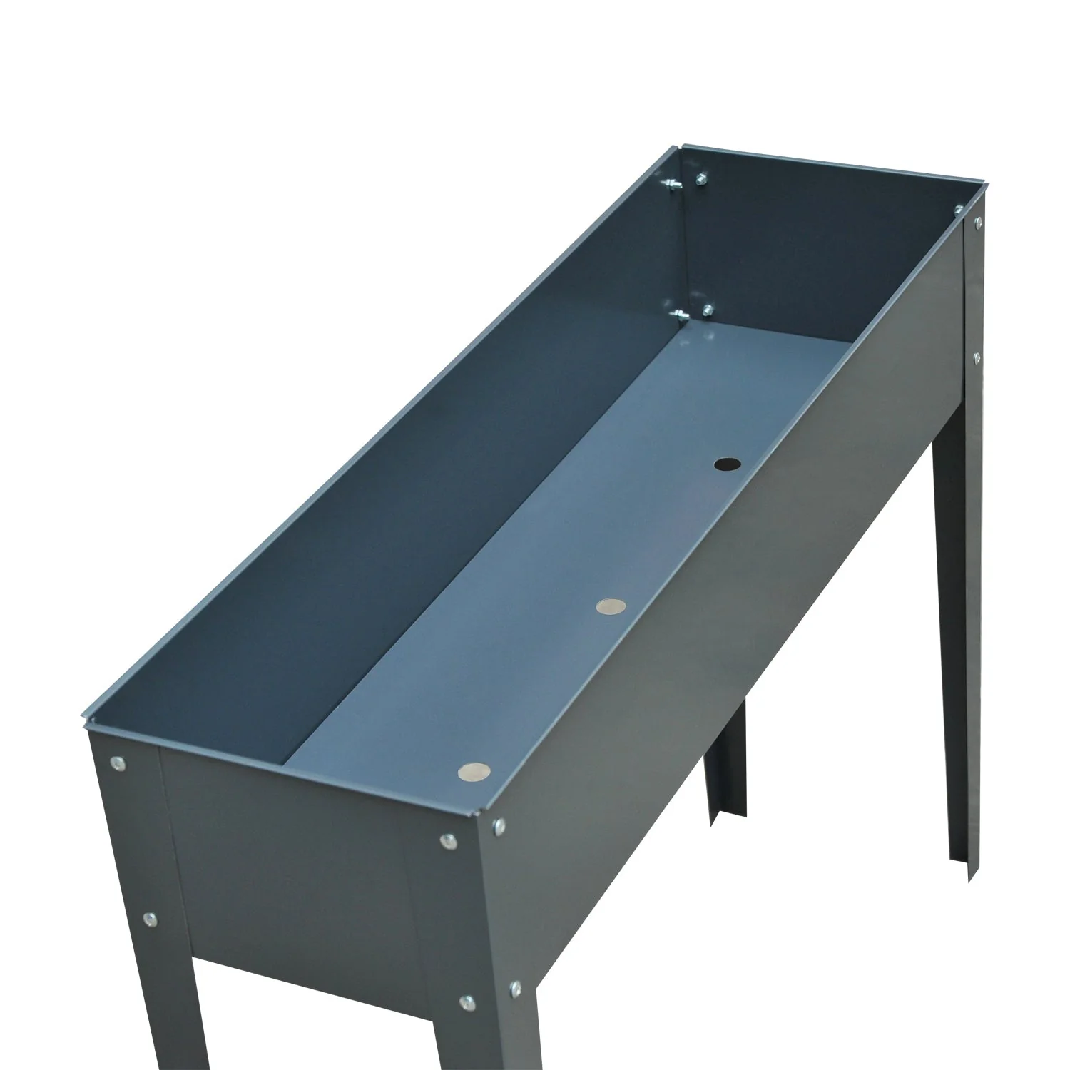 Raised Bed Planter, Herb, Drainage, 100x30x80cm, Metal - Image 8