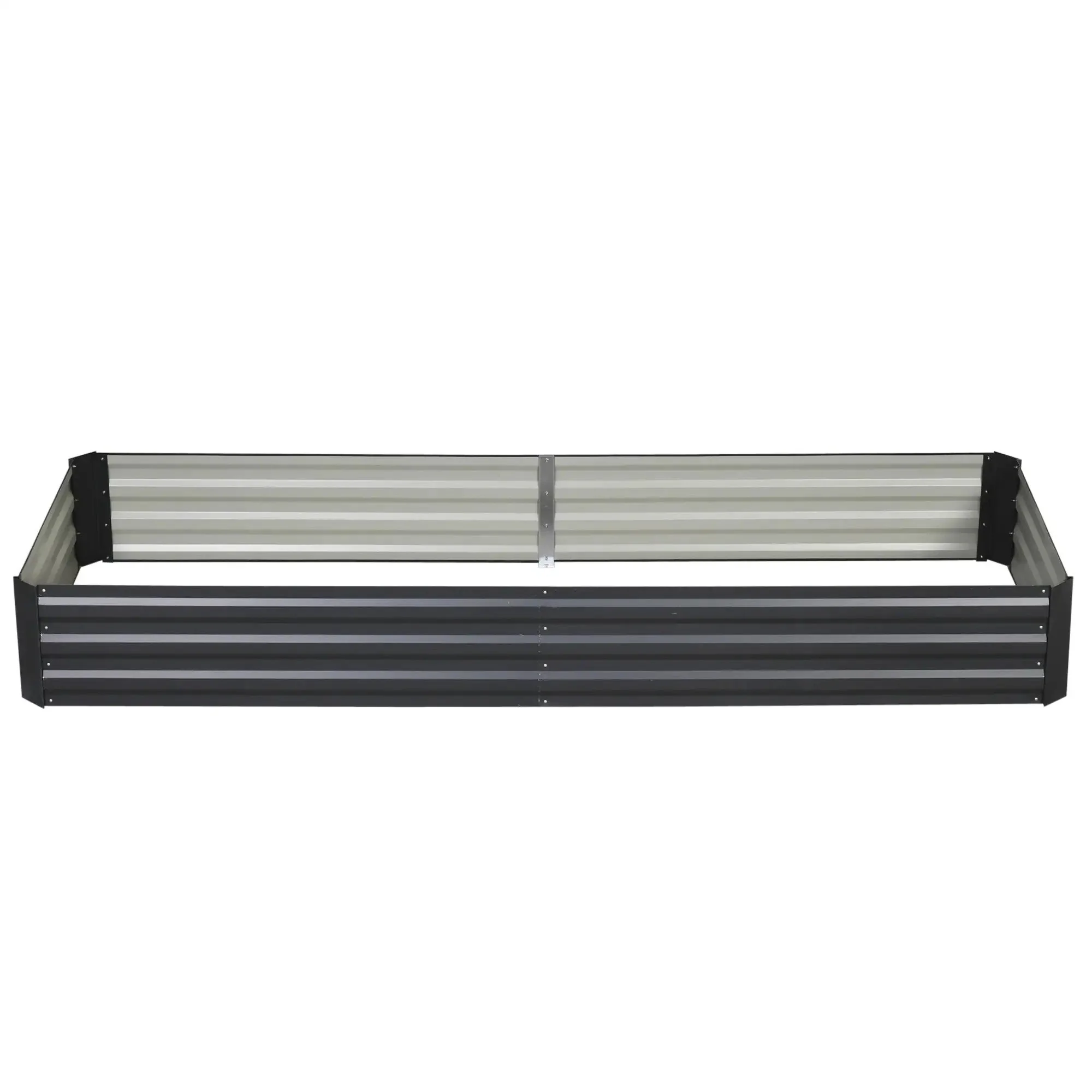Raised Garden Bed, Open Base Easy Assembly Steel, Grey - Image 8