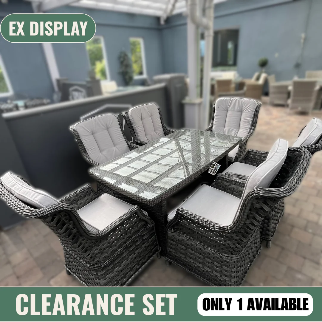 Ravenna/Santiago Rectangle 6 Seater Set - Clearance