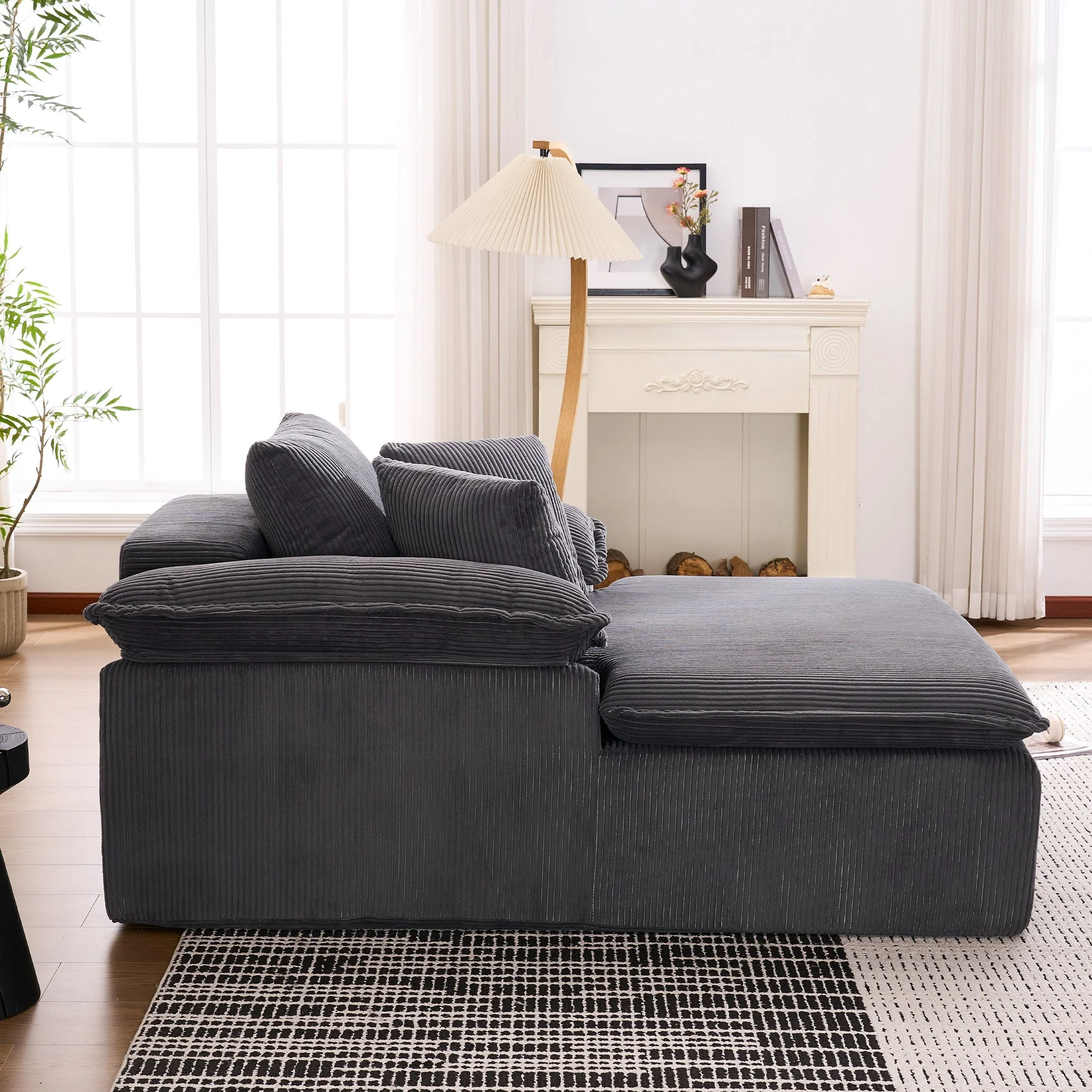 Reclining Sofa Frameless Wide Armrests 46cm High - Image 10