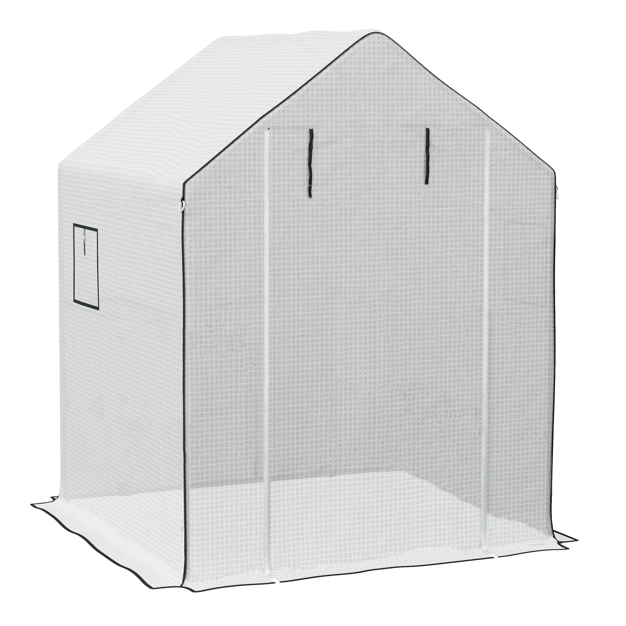 Replacement Greenhouse Film UV Protection Side Window Roller Door PE White - Image 2