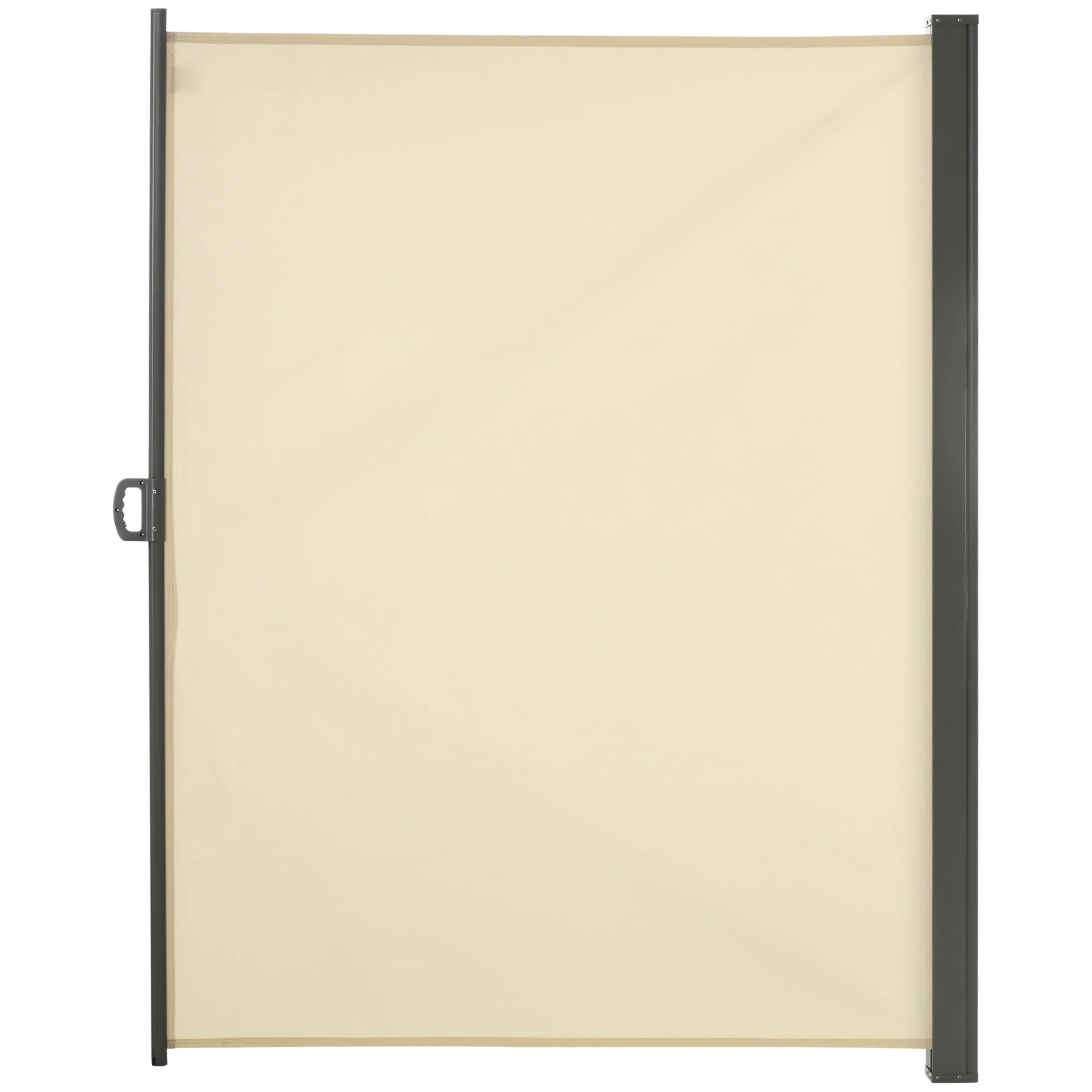 Retractable Sun Side Awning Screen Privacy Divider 3x2M Cream