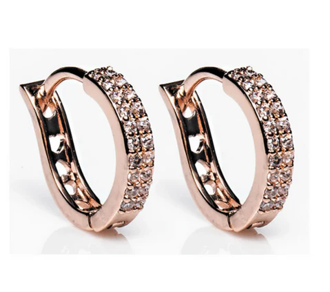 Rose Gold Hood Earrings