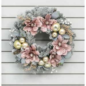 Rose Magnolia Wreath