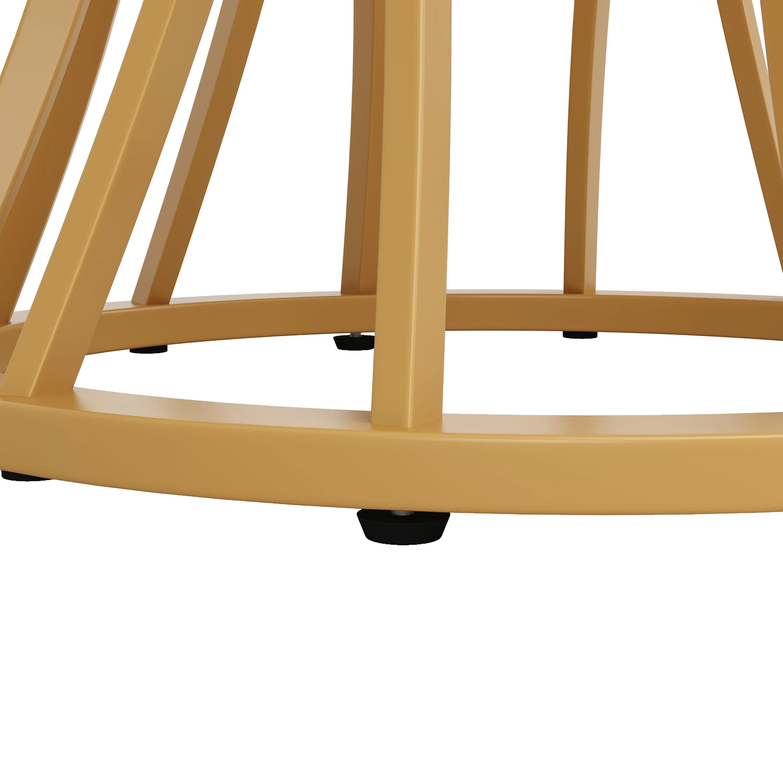 Round Dining Table 80cm 4-6 Seater Marbled Top - Gold Legs - Image 8