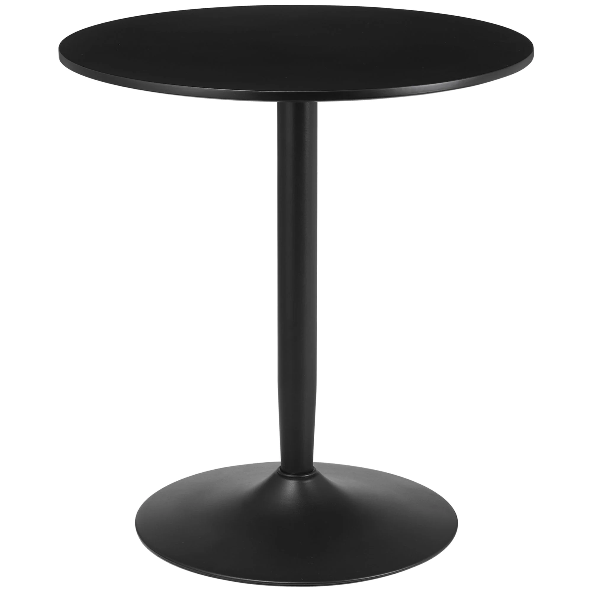 Round Dining Table for 2, Modern Steel Legs Small Spaces - Image 2