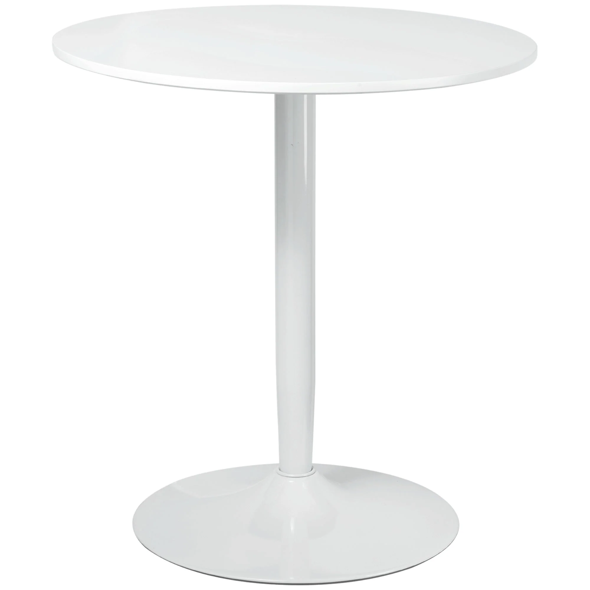 Round Dining Table, Modern Kitchen for 2, Steel - Image 2