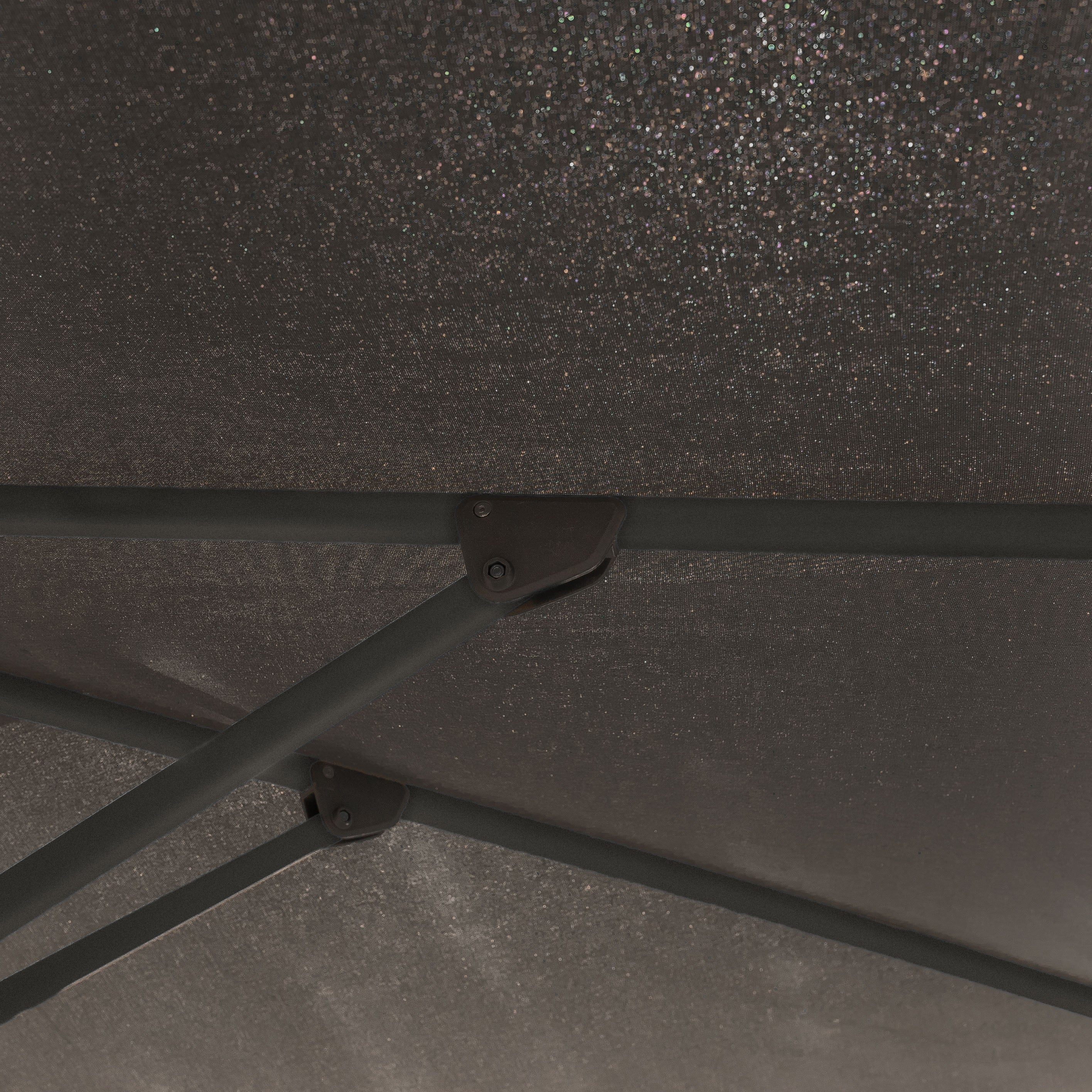 Royce - Premium 2.5m Square LED Parasol with Novasun™ Carbon Canopy & Cover - Anthracite Frame - Image 6