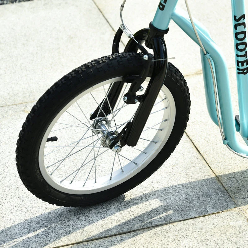 Scooter Roller Children's Scooter, Pneumatic Tires 16/12 inches, Blue - Image 8