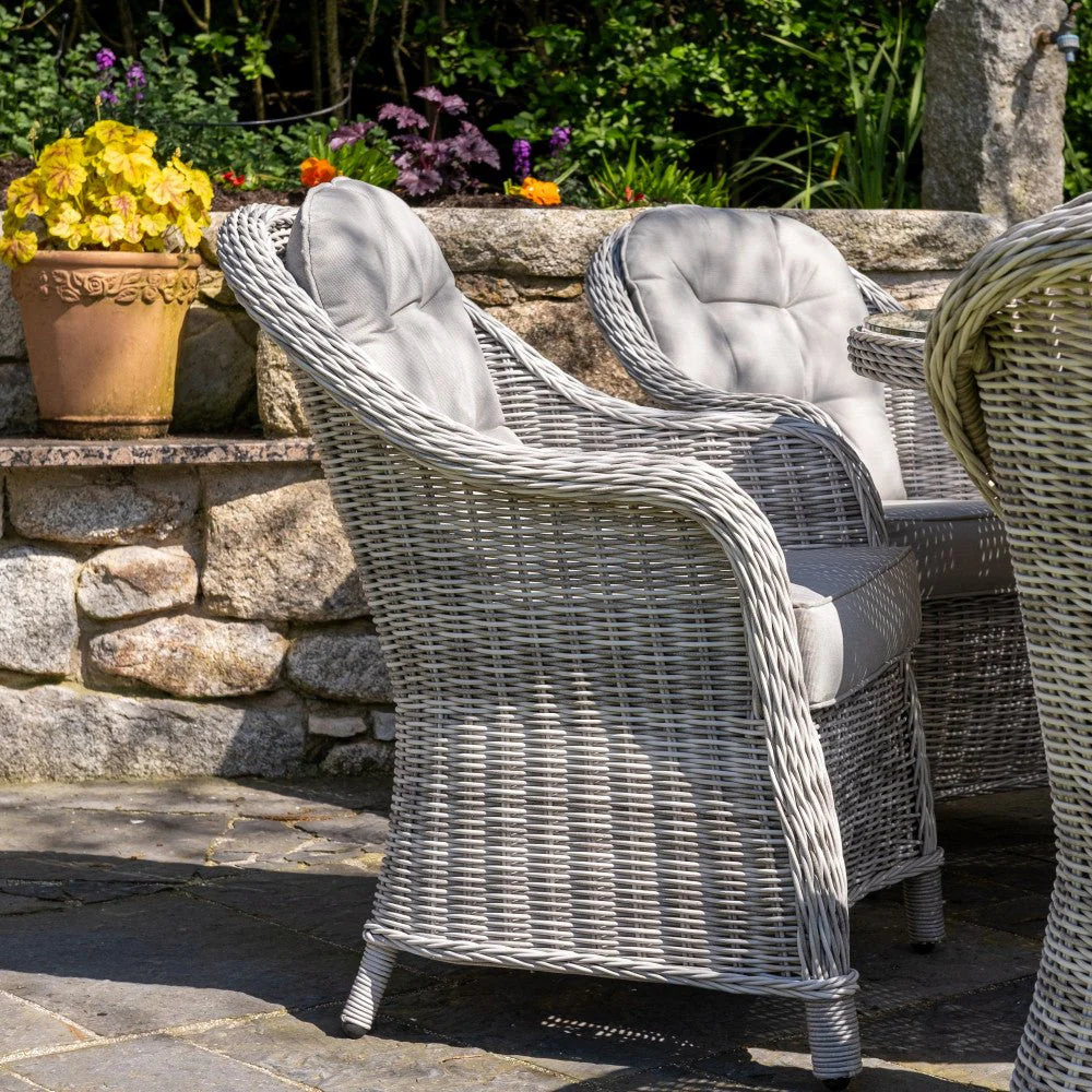 Sepino Delux- 6 Seater Set with Round Table (Light Grey) - Image 8