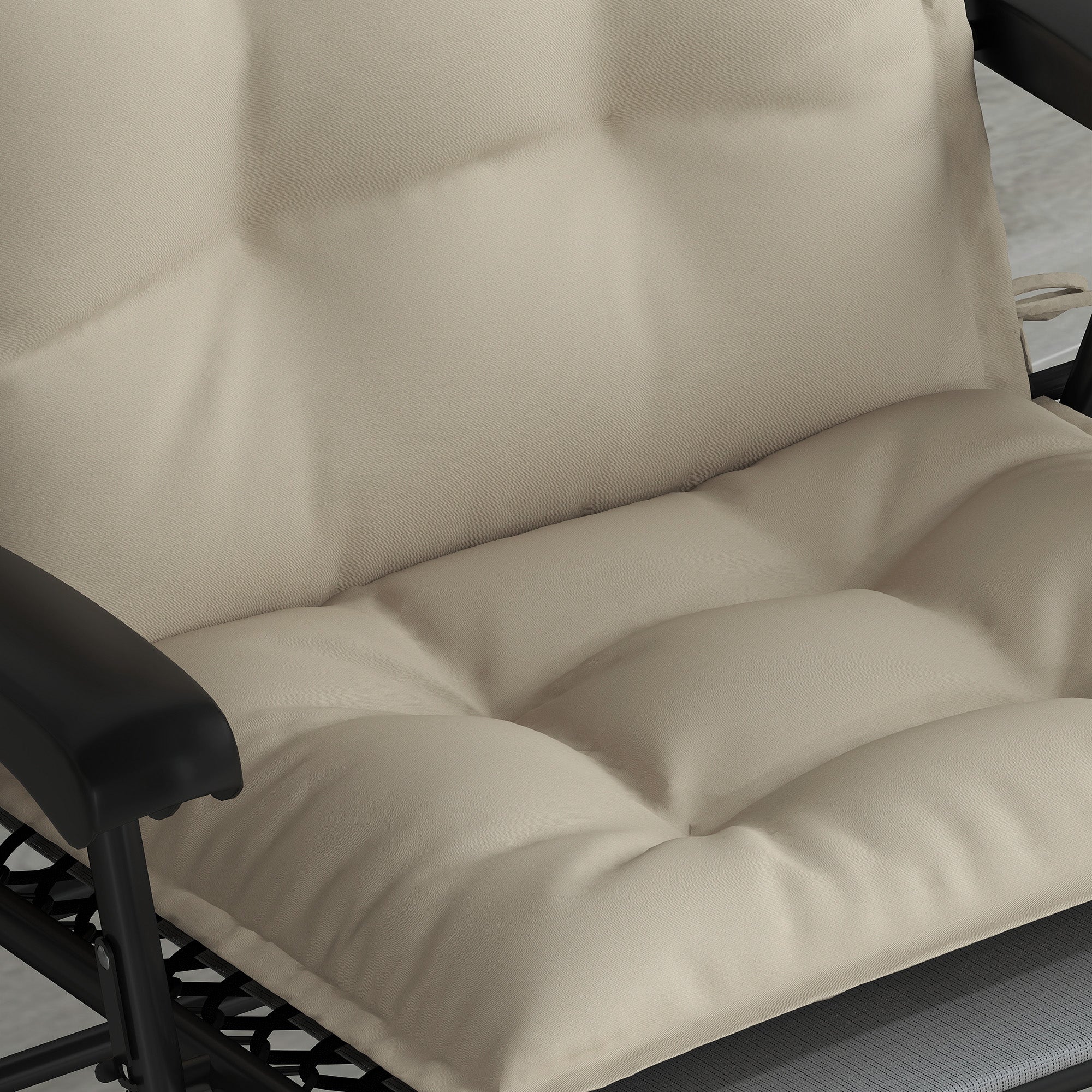 Set of 2 Cushions for Sun Loungers, Water-Repellent, 50 x 116 x 5 cm, Beige - Image 8