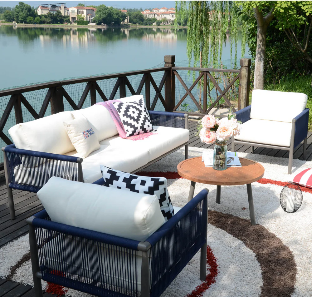 Seville Deluxe Sofa Set with Beige Cushions - Image 2