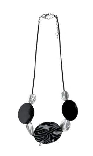 SHS Black/Silver Statement Necklace