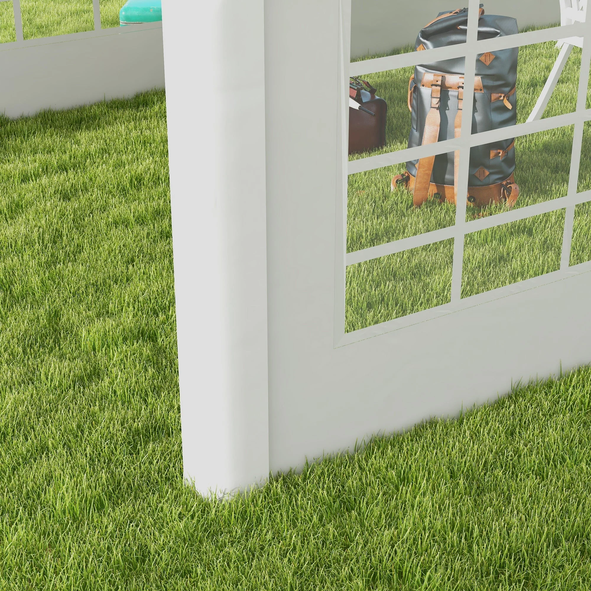 Side Panel for Gazebo/Party Tent, 6x2m Waterproof & UV-Resistant, White - Image 8