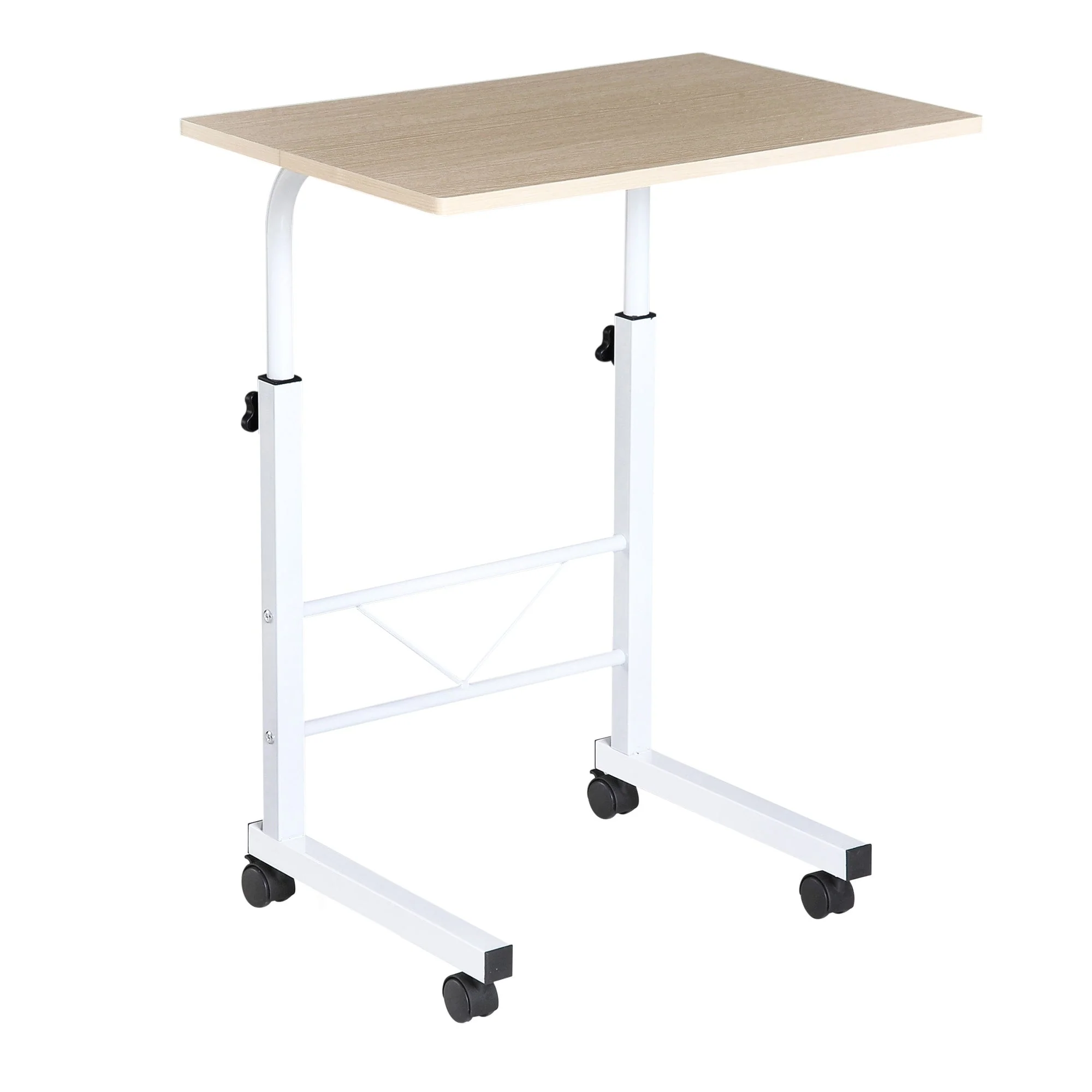 Side Table Adjustable Mobile C-Table, Chipboard & Steel - Image 2