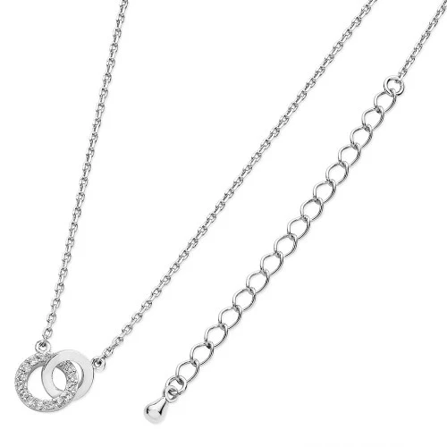 Silver Polished Circle Pendant
