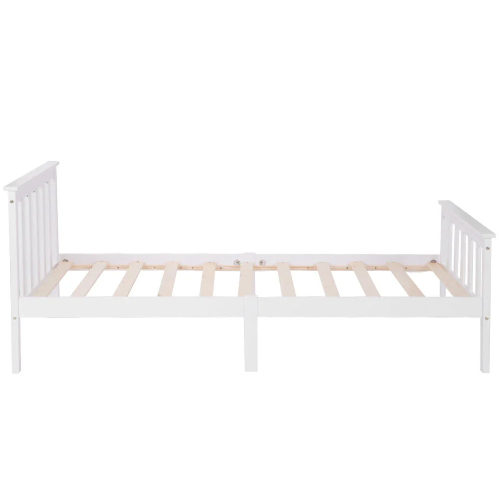 Single Bed White 3ft Solid Pine Wooden Bed Frame for Adults, Kids 190 x 90 cm (3FT) - Image 6