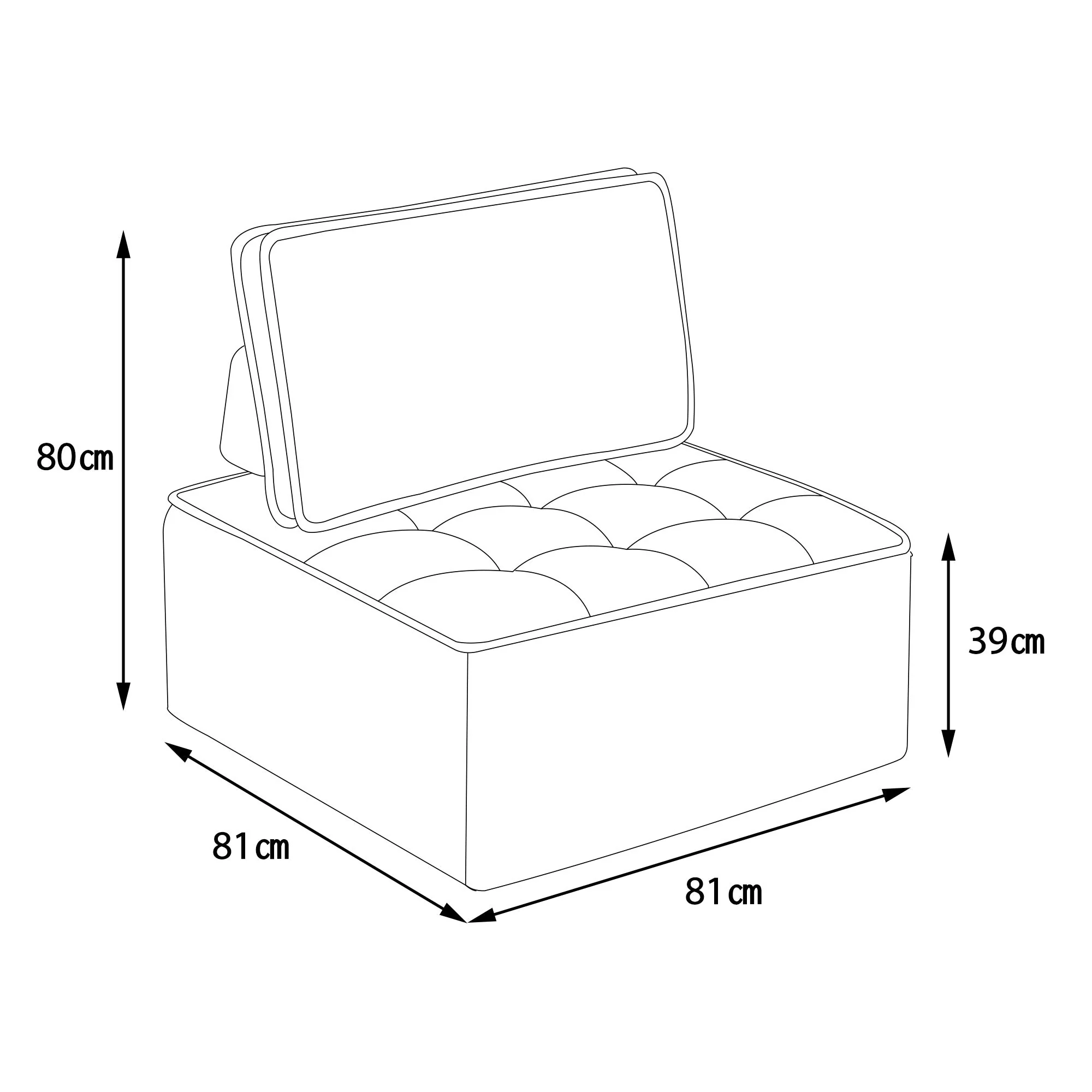 Single Sofa: Compact Armchair for Living Room, Fabric - Image 7