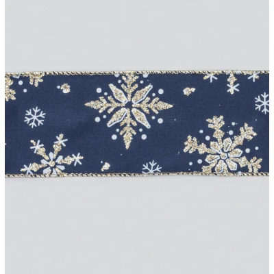 Snowflake Ribbon Blue/Green