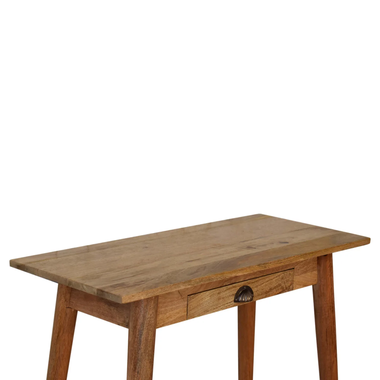 Solid Wood Mini Writing Desk, 1 Drawer, Brown - Image 16