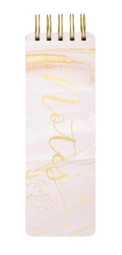 Spiral Memo Pad - Pink Marble
