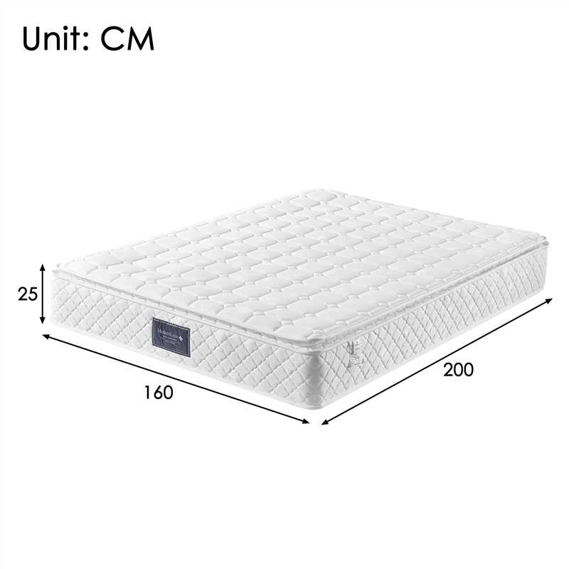 spring mattress, 7-zone cold foam, pocket springs, 160x200cm, 25cm height - Image 2
