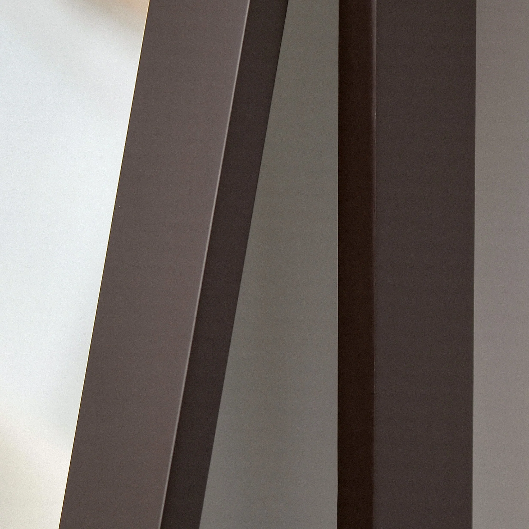 Standing Mirror Full Length Vanity Elevated Feet, MDF Coffee - Image 8
