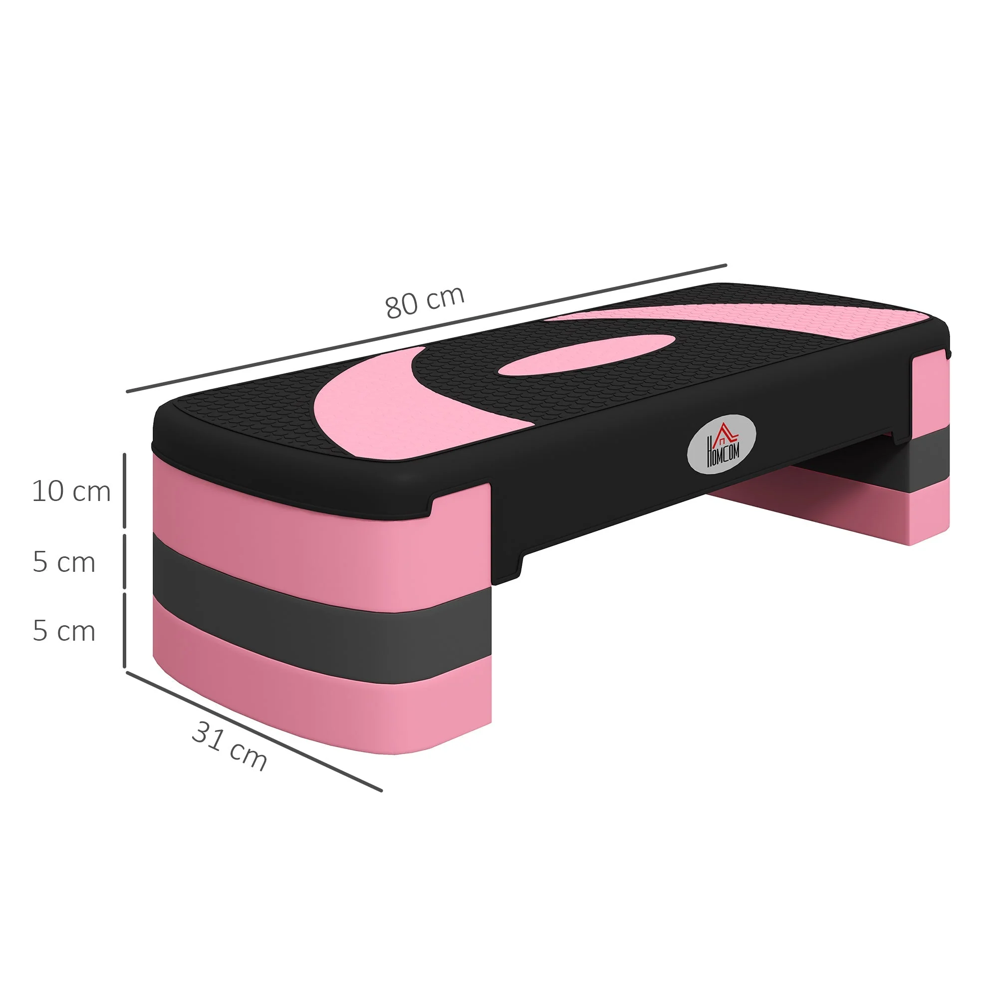 Stepper Aerobic Stepper, Height Adjustable 150kg Capacity 3 Levels, Home Training - Image 3