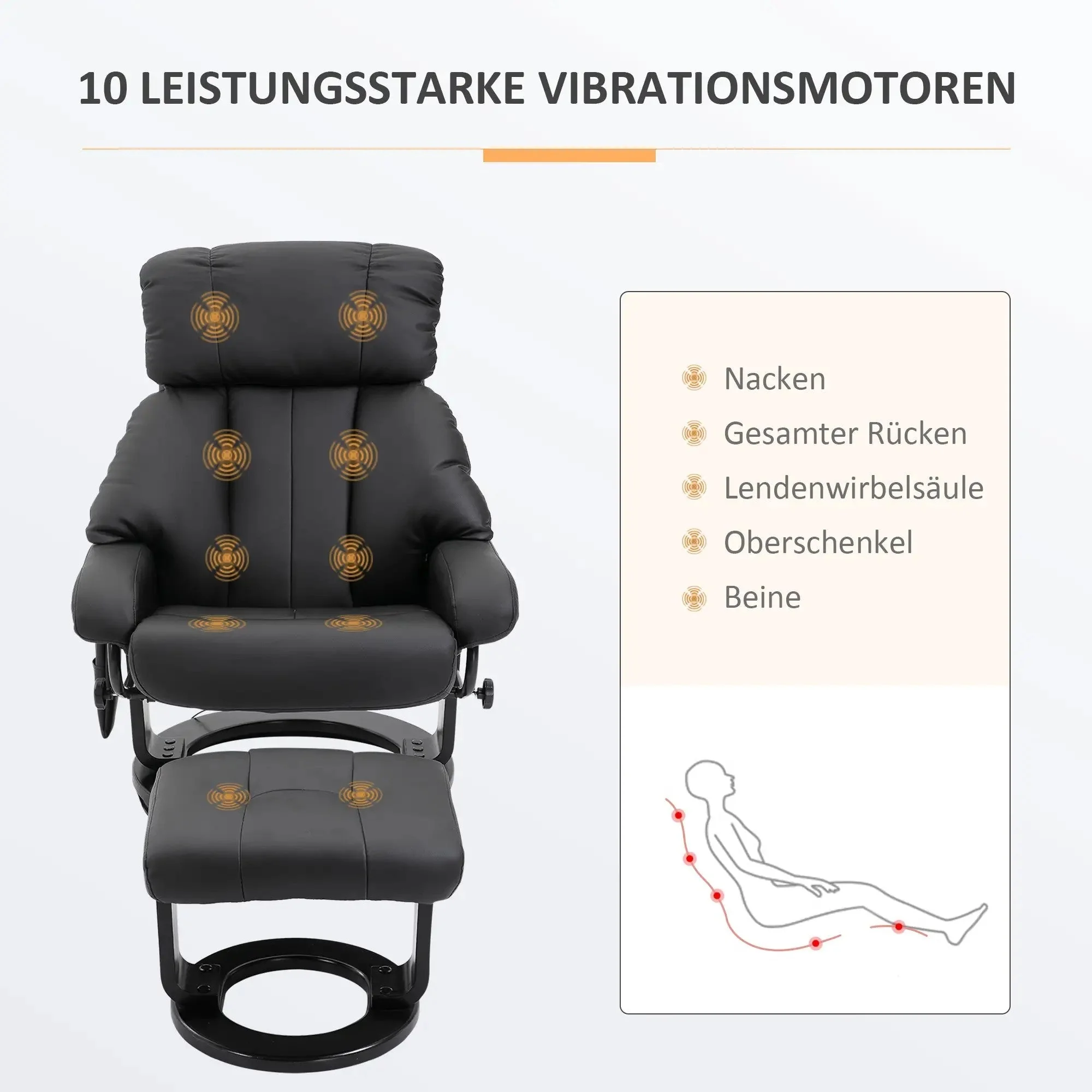 Stool, Massage Black - Image 4