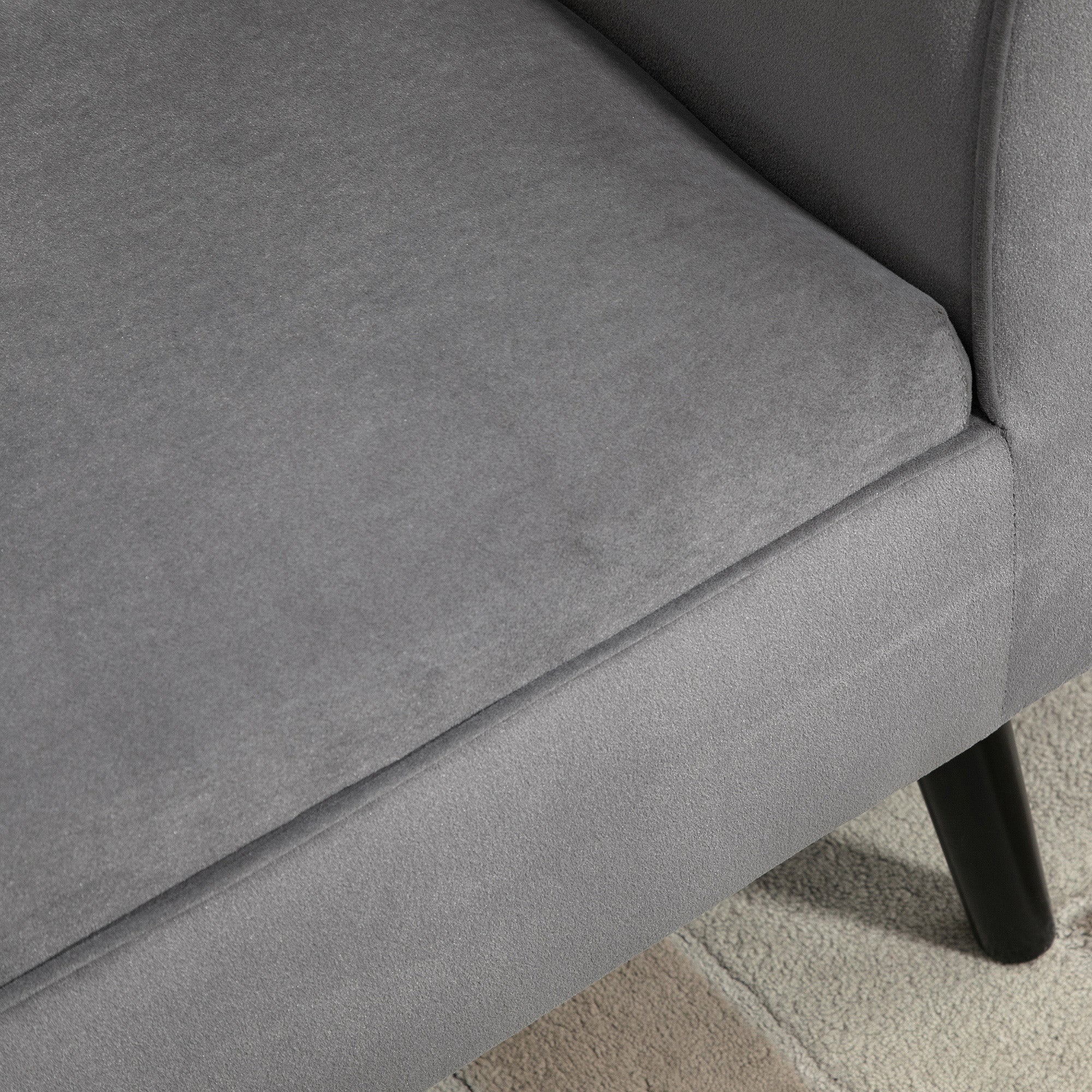 Storage Bench, Modern with Armrests, Velvet Polyester - Image 8