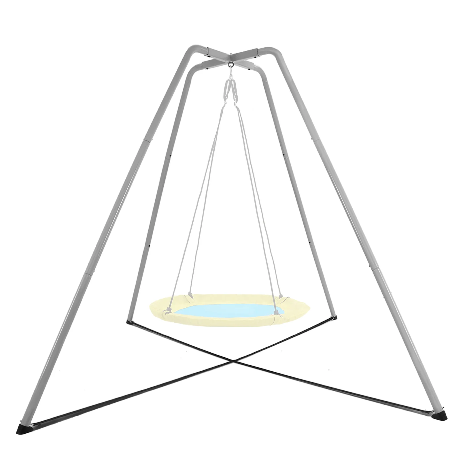 Swing Stand with Hanging Set, Includes Frame Only, Grey - Image 2